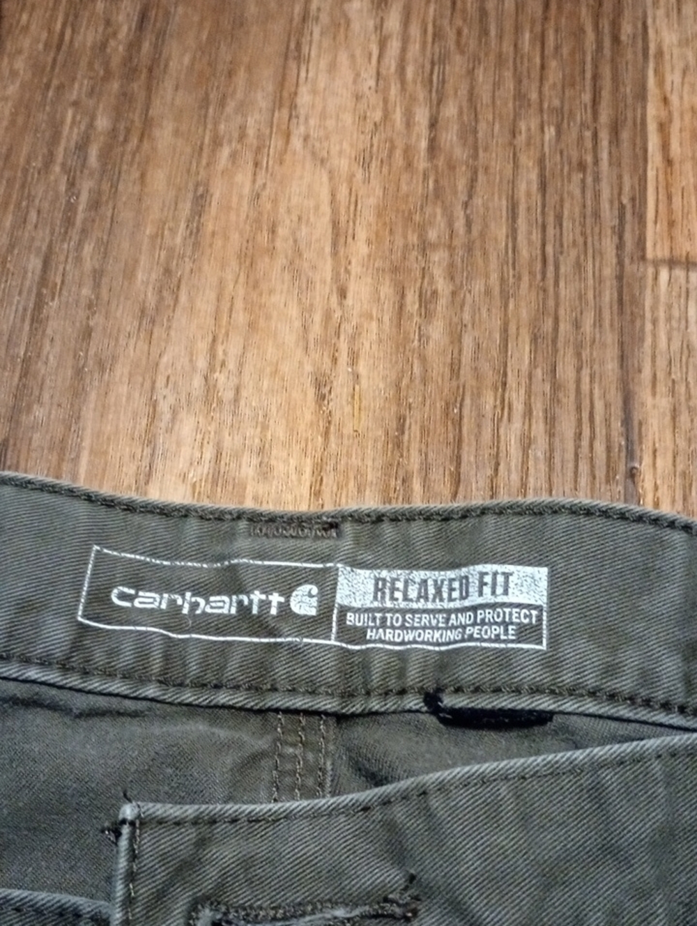 Carthartt Olive Green Men's Painter Pants Chinos (34x29 waist doubled) - Picture 3 of 10